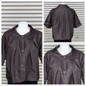 Hillard and Hanson brown jacket very cute